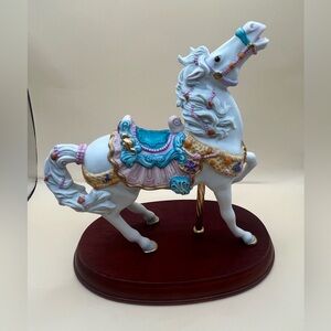 Vintage 1993 LENOX "Seaside" Carousel Circus Horse Porcelain Figurine
